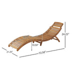 Sdraio pieghevole in legno Lahaina - come da immagine