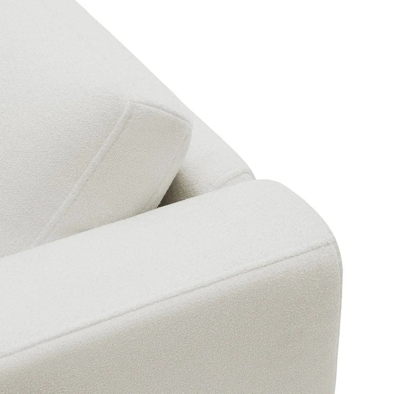Divano componibile modulare oversize in tessuto Donna con base in legno migliorata