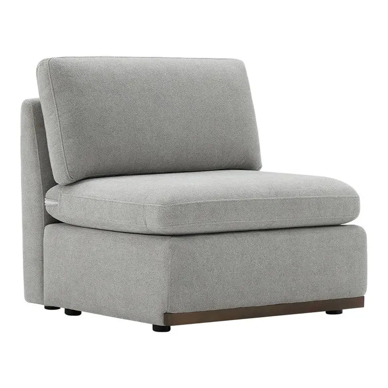 Divano componibile modulare oversize in tessuto Donna con base in legno migliorata