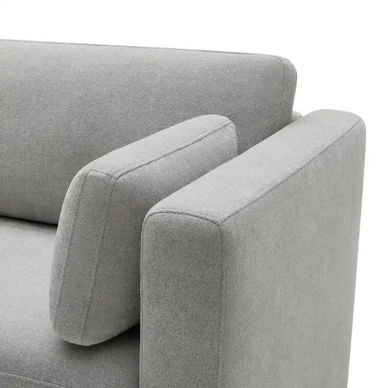 Divano componibile modulare oversize in tessuto Donna con base in legno migliorata