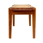 Panchina in Teak e Rattan