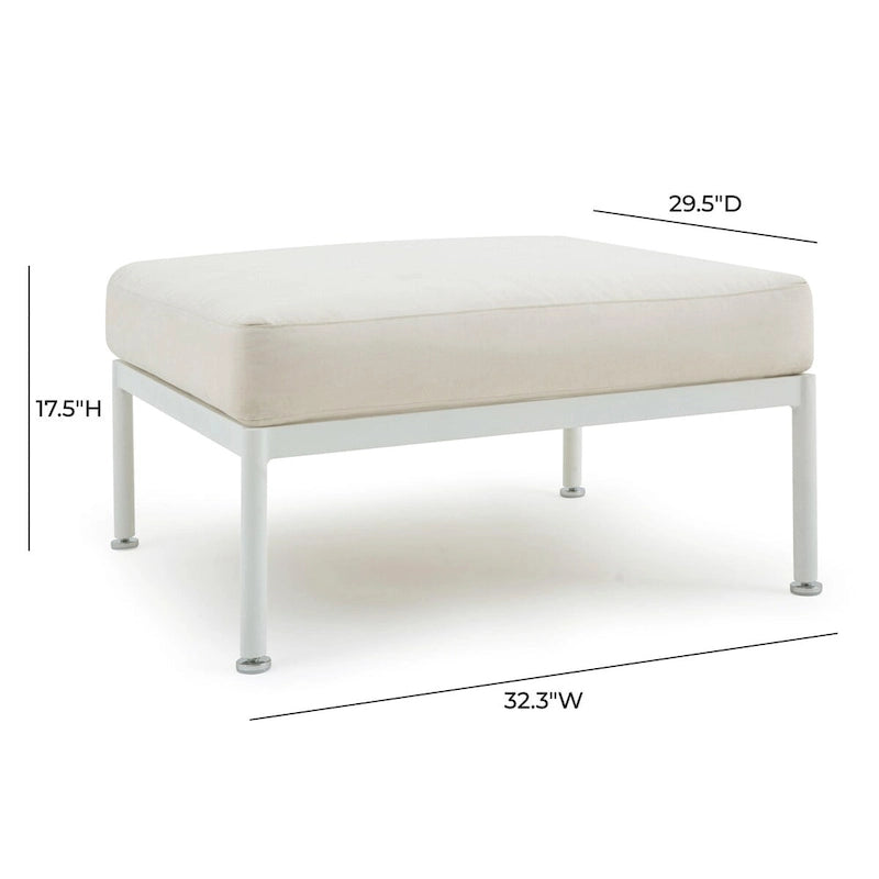 Pouf da esterno Dunes color crema