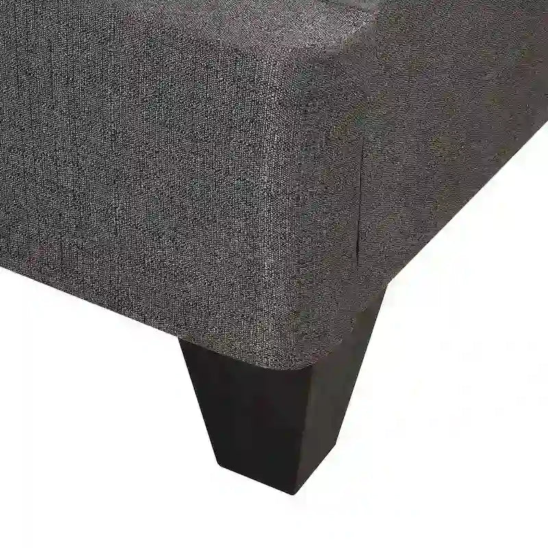 Base materasso 14 pollici, Base letto a piattaforma, Grigio scuro
