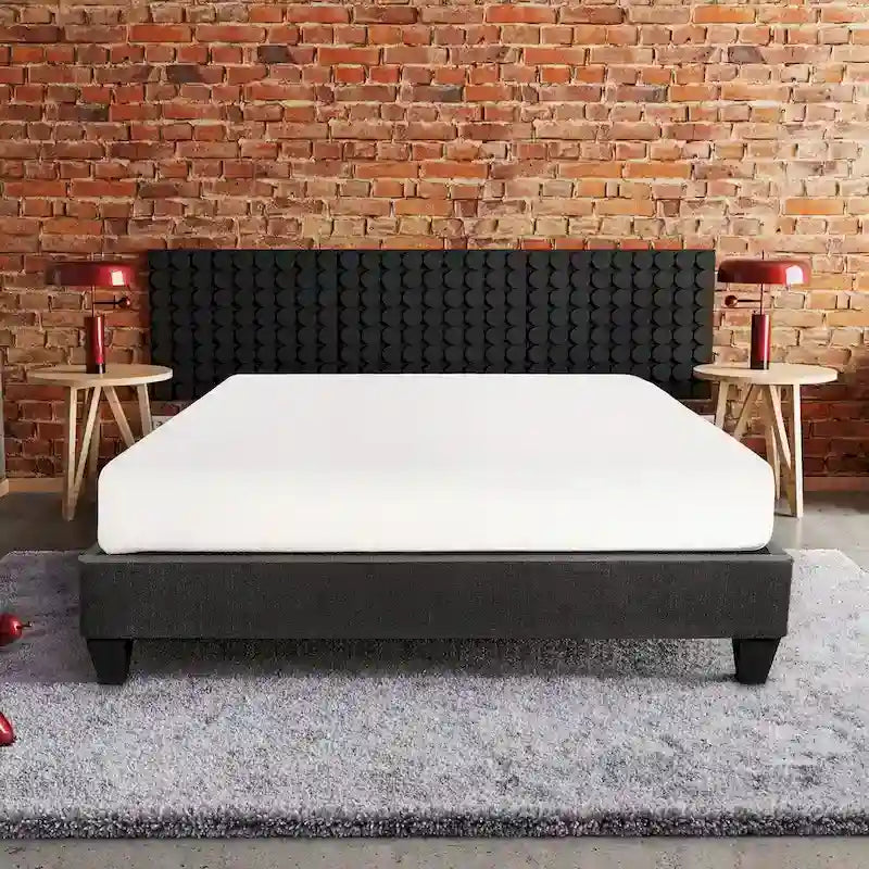 Base materasso 14 pollici, Base letto a piattaforma, Grigio scuro