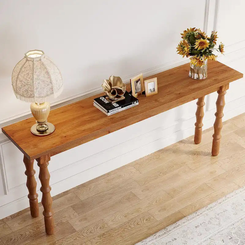 Tavolo Console Stretto e Lungo 70,9 Pollici per Soggiorno Ingresso