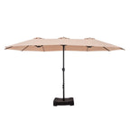 MAISON ARTS Ombrellone Doppio da 4,5 m, Extra Large, per Patio, con Base Inclusa