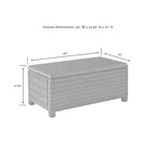 Set conversazione da esterno in vimini Bradenton 4 pezzi - Crosley