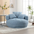 Divano Pigro Rotondo – Bianco/Blu/Grigio/Giallo/Arancione/Rosso Rosa/Blu Marino/Verde, Posto Singolo e Coppia