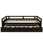 Divano Letto Estensibile con Letto Estraibile, Divano Letto in Legno con Letto Estraibile
