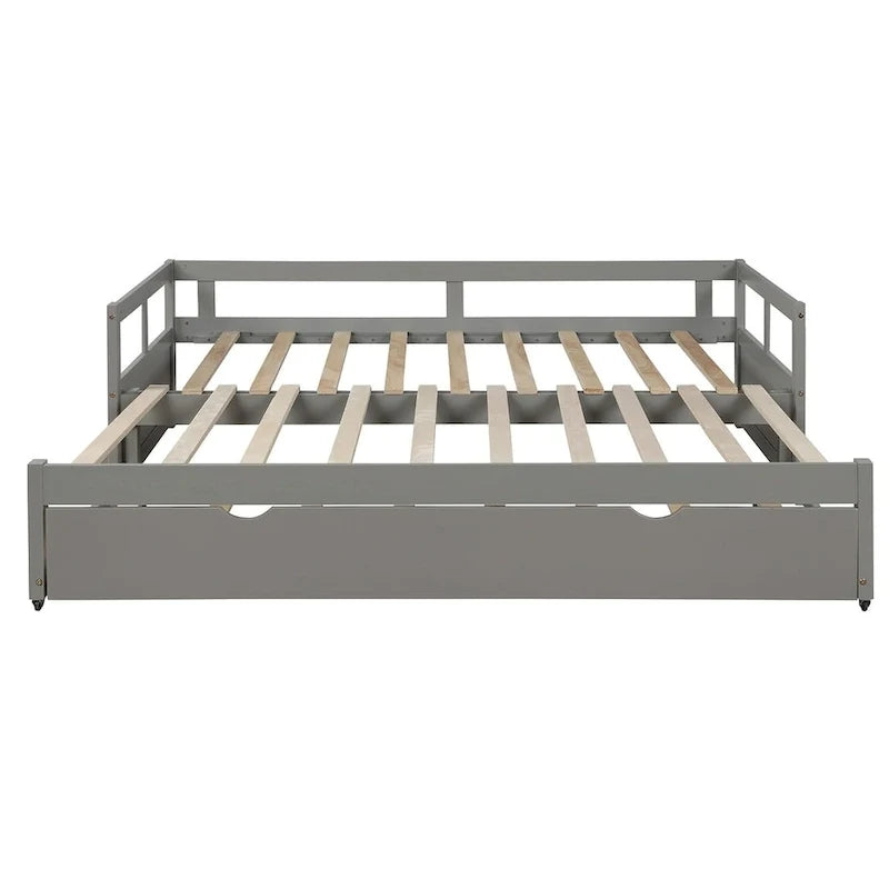 Divano Letto Estensibile con Letto Estraibile, Divano Letto in Legno con Letto Estraibile