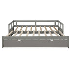 Divano Letto Estensibile con Letto Estraibile, Divano Letto in Legno con Letto Estraibile