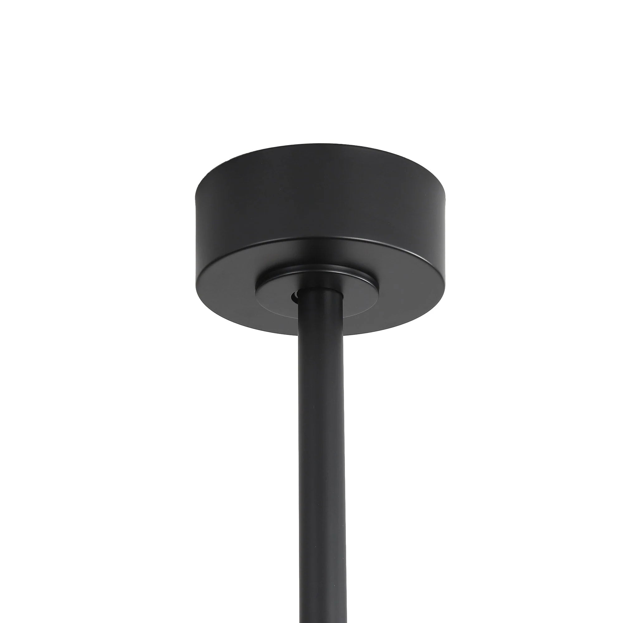 Ventilatore da soffitto nero da 65 pollici a 8 pale con luce LED e telecomando