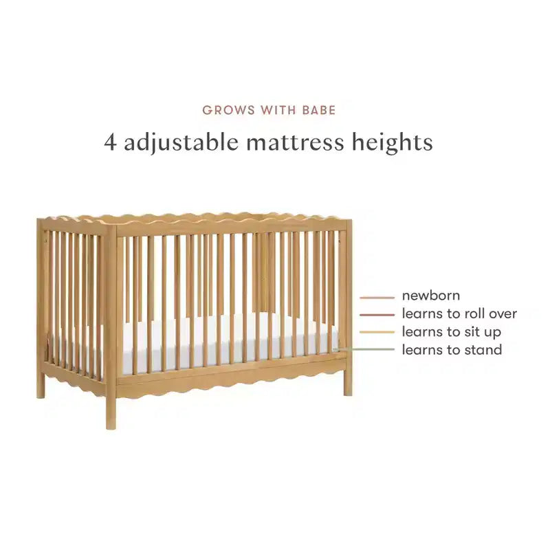 Babyletto Swell Culla Trasformabile 4-in-1 con Kit per la Conversione in Lettino per Bambini