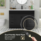 Mobile bagno 30/36/48 Wavy Line con lavabo e rubinetto