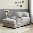 Divano letto chaise longue oversize moderno metà secolo con cuscino