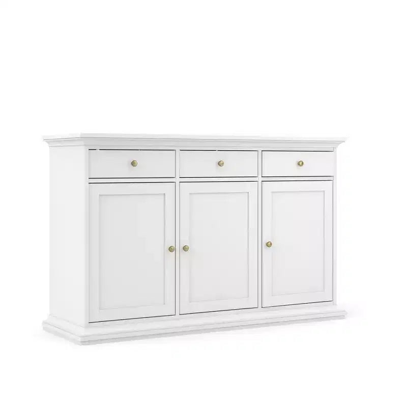 Tvilum, Credenza con 3 Ante e 3 Cassetti, Bianco