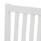 Set di 4 sedie da pranzo con schienale a doghe in legno massello, struttura robusta, design classico, facile montaggio