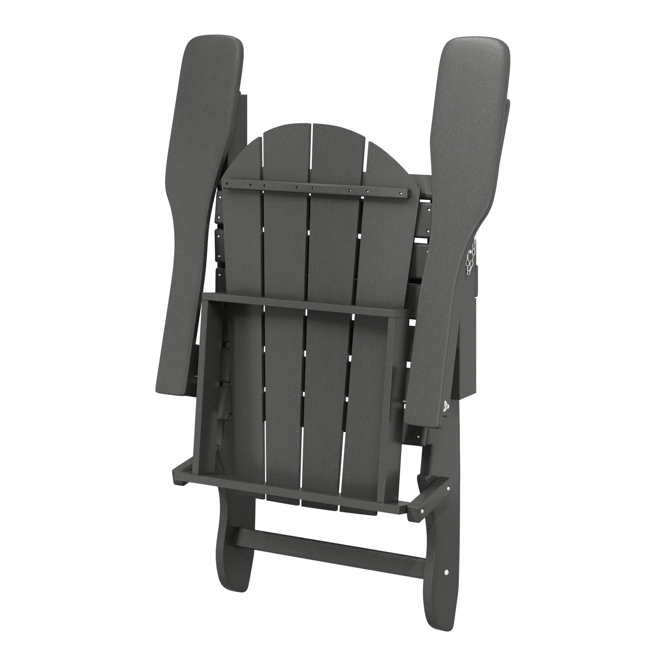 Polytrends Laguna Sedia Adirondack Pieghevole da Esterno per Patio Resistente allo Sbiadimento e alle Intemperie