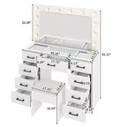 Set toilette bianco