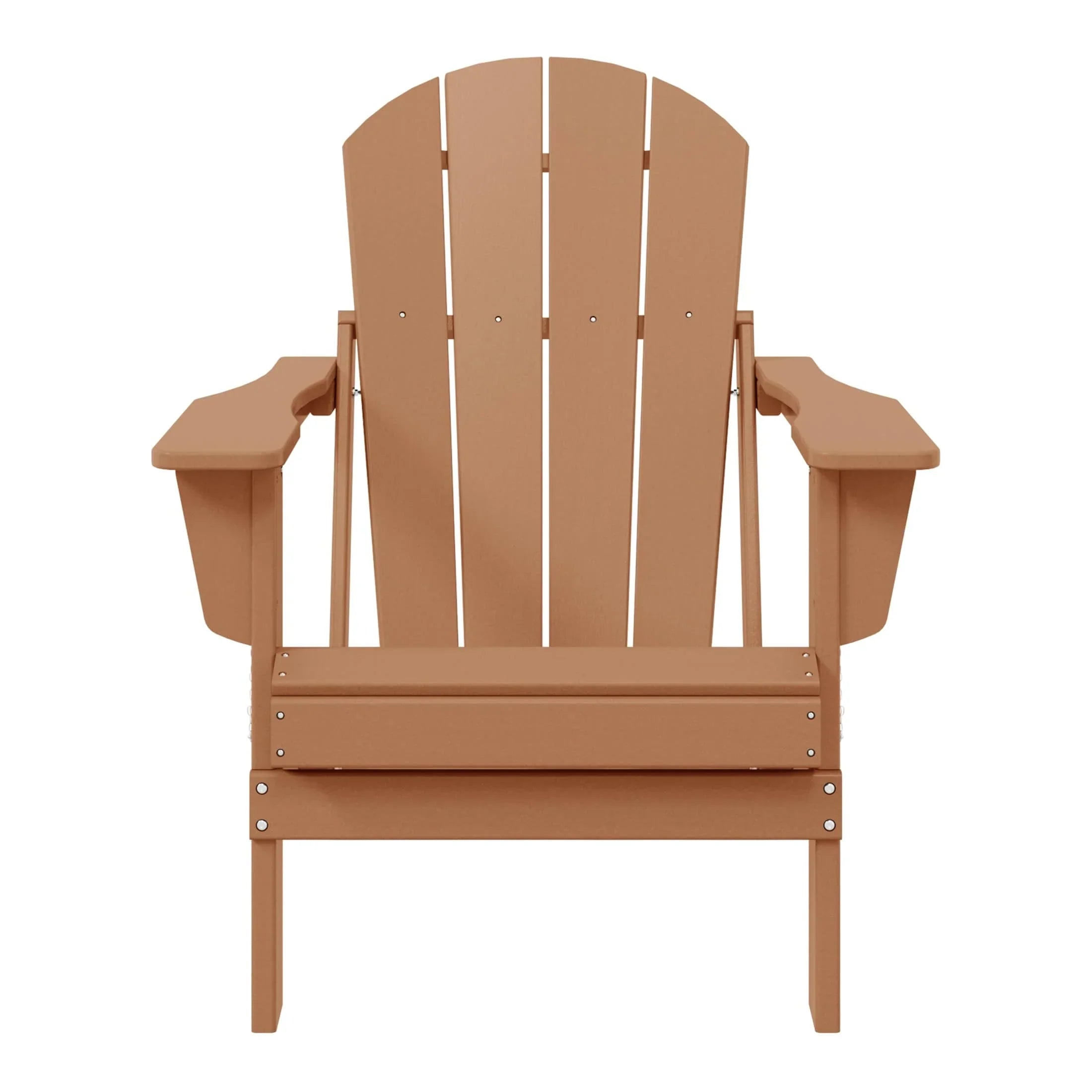 Polytrends Laguna Sedia Adirondack Pieghevole da Esterno per Patio Resistente allo Sbiadimento e alle Intemperie