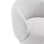 Poltrona a botte girevole imbottita Spruce&Spring con base in legno