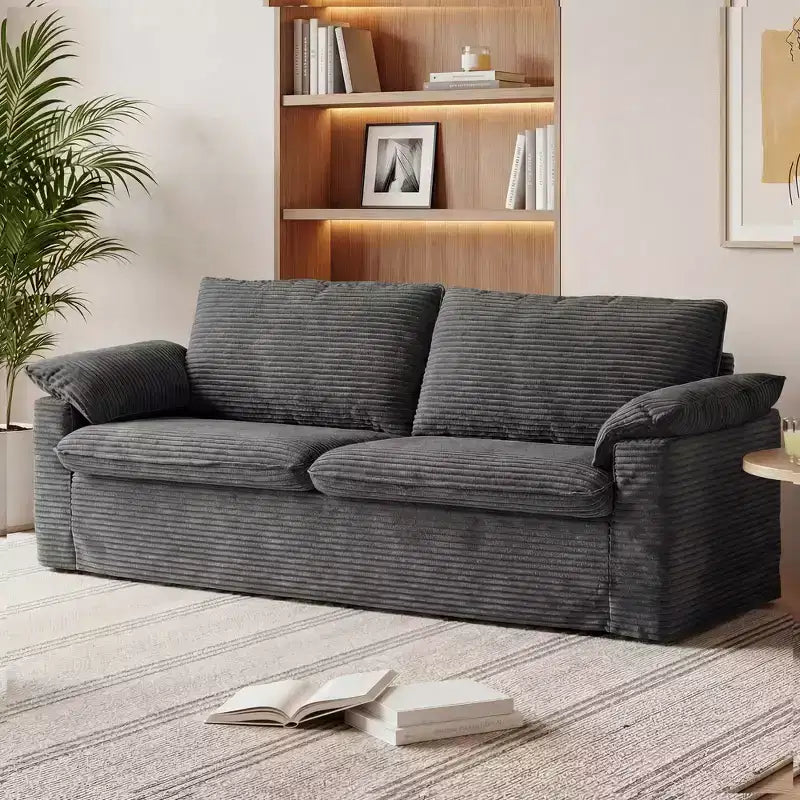 Dyonery 86 Cloud Loveseat Sofa, seduta profonda e ampi braccioli con cuscini, telaio robusto, design ergonomico e traspirante