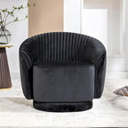 Poltroncina girevole Milvo Small in velluto