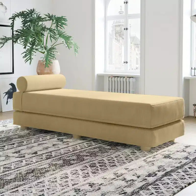 Divano letto / Letto estraibile queen-size - Microvelluto