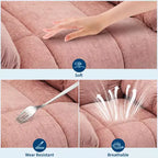 Poltrona Reclinabile Massaggiante con Calore - Girevole a 360°, Dondolo, Divano Singolo Oversize con Vibrazione, USB e Tasche Contenitore per Soggiorno/Camera da Letto