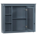 Mobile Bagno Moderno da 90cm con Lavabo Integrato e Specchiera, 2 Ante e 2 Cassetti