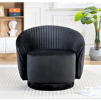 Poltroncina girevole Milvo Small in velluto