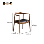 Sedia da pranzo scandinava con braccioli, seduta intrecciata in legno curvo