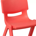 Set Tavolo Attività Rettangolare Regolabile in Altezza in Plastica Emma and Oliver 23.625"W x 47.25"L con 6 Sedie