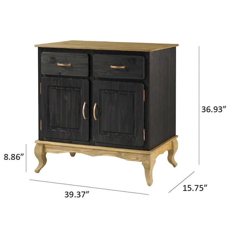 Credenza in legno verde