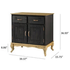 Credenza in legno verde