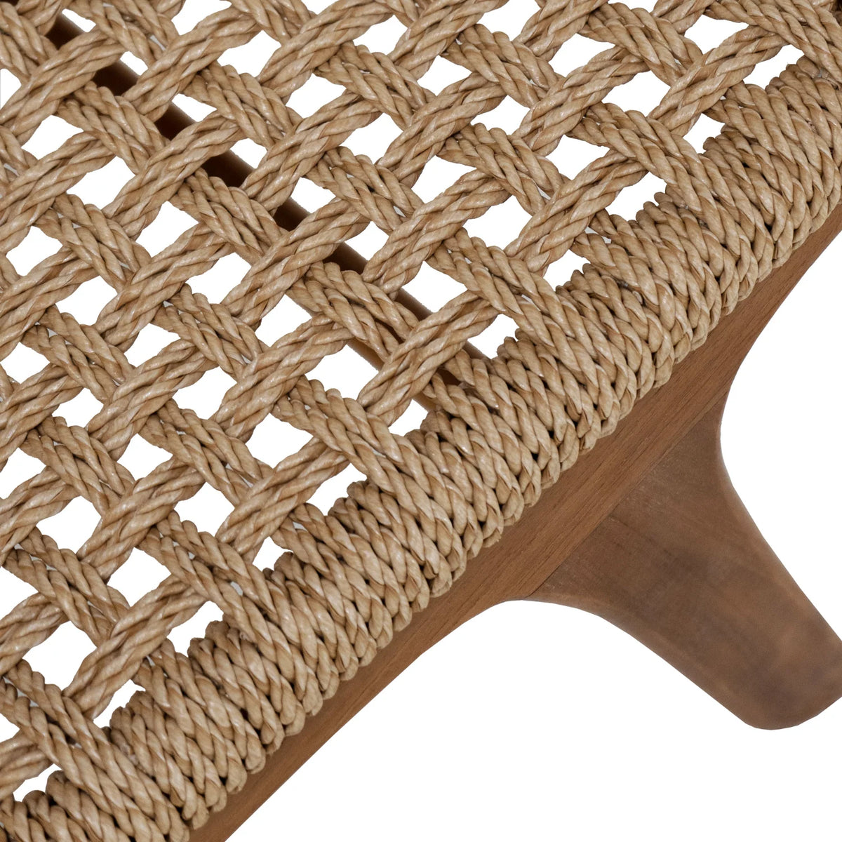Sedia Sdraio Rustica in Teak con Intreccio - Esterno