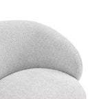 Poltrona a botte girevole imbottita Spruce&Spring con base in legno