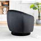 Poltroncina girevole Milvo Small in velluto