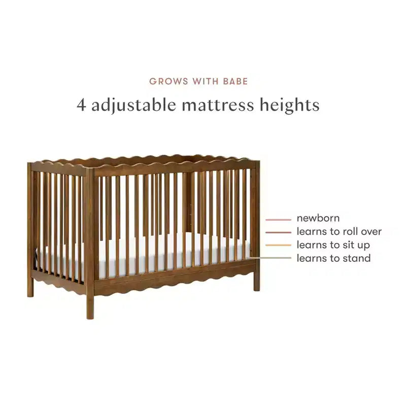Babyletto Swell Culla Trasformabile 4-in-1 con Kit per la Conversione in Lettino per Bambini