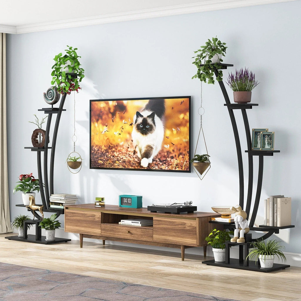 Fioriera Verticale per Piante da Interno a 6 Livelli per Giardino - Set da 2 Pezzi