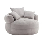 Divano Pigro Rotondo – Bianco/Blu/Grigio/Giallo/Arancione/Rosso Rosa/Blu Marino/Verde, Posto Singolo e Coppia