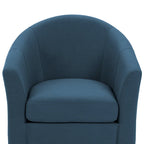 Set di 2 Poltrone Girevoli Moderne Imbottite a Barilotto, Poltrone Accent per Soggiorno