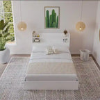 Letto a piattaforma Hunter con testiera