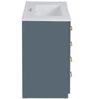 Mobile bagno 30 pollici con lavabo singolo, armadietto e 3 cassetti – Nero / Blu / Verde / Indaco / Bianco