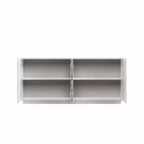 59 Modern Spiral Madia Buffet, Mobile Contenitore a Basso Profilo da Ingresso con Ante a Ondulazione 3D