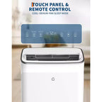 Condizionatore portatile da 15.000 BTU, unità AC portatile 3-in-1 con deumidificatore e ventilatore, modalità sleep, telecomando e pannello LED, raffredda 850 piedi quadrati, silenzioso
