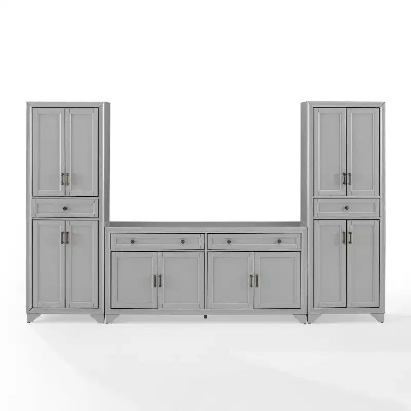 Set Tara 3 pezzi Madia e Dispensa Effetto Invecchiato - Crosley