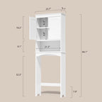 Mobiletto portaoggetti per bagno, mobiletto portaoggetti per WC, mensola da bagno sopra il WC, salvaspazio per WC