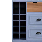 Whisen Armadio Dispensa per Cucina Autoportante Alto 180 cm, Grande Credenza Contenitore per Sala da Pranzo con 4 Ante Pieghevoli, Ripiani, Portabottiglie
