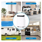 Condizionatore portatile da 10000 BTU, climatizzatore domestico con telecomando per ambienti fino a 42 mq, funzioni 3-in-1/timer 24 ore/ruote piroettanti